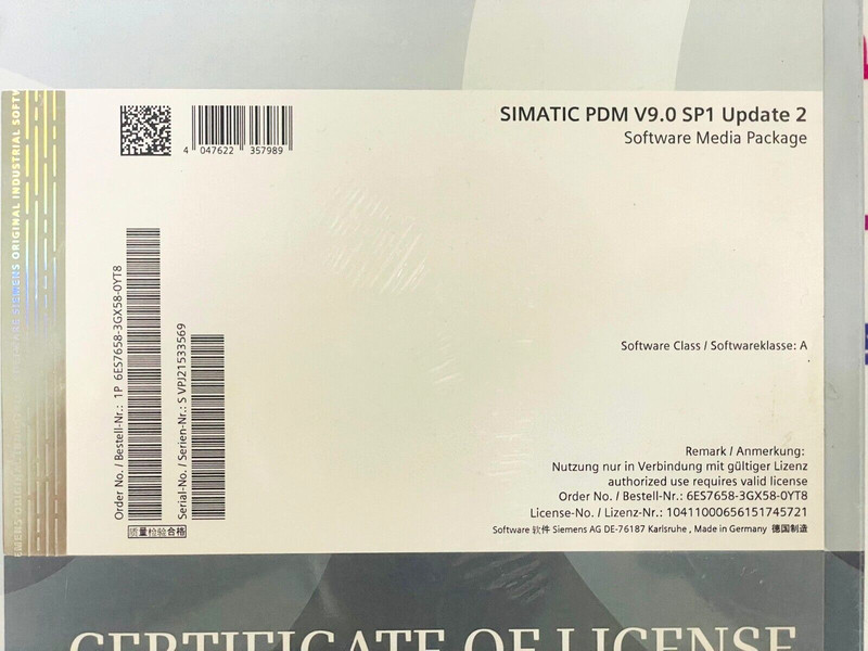 SIEMENS SIMATIC PDM V9.0 Software Media Package 6ES7658-3GX58-0YT8 gallery