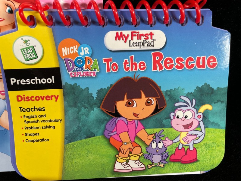LeapFrog LeapPad Disney Princess cartridges Preschool Grade 5 Kinder Nemo Dora gallery