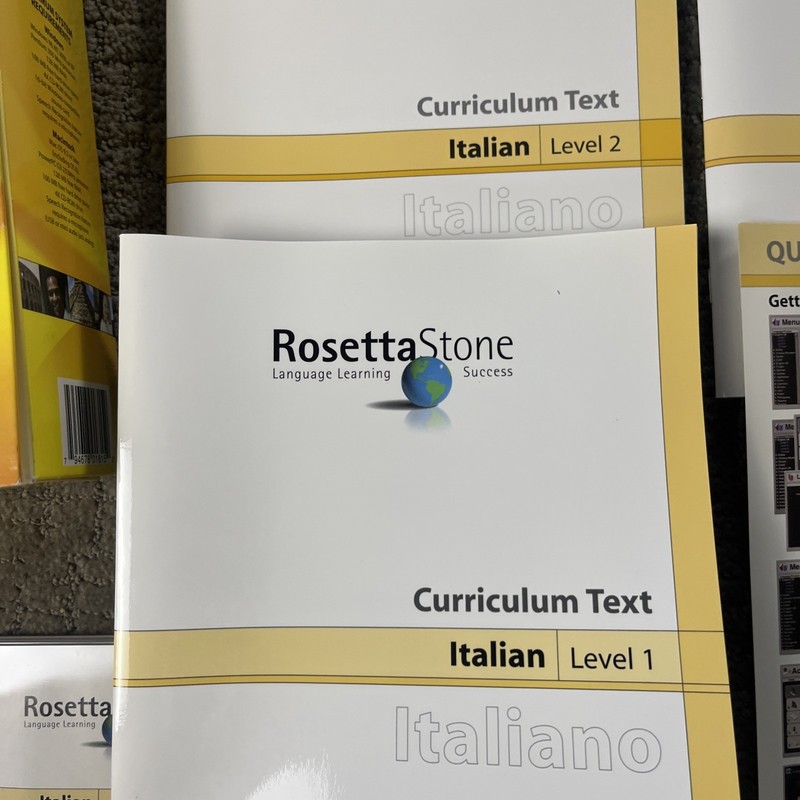 Rosetta Stone Italiano Level 1 & 2 Personal Edition New Open Box Complete gallery