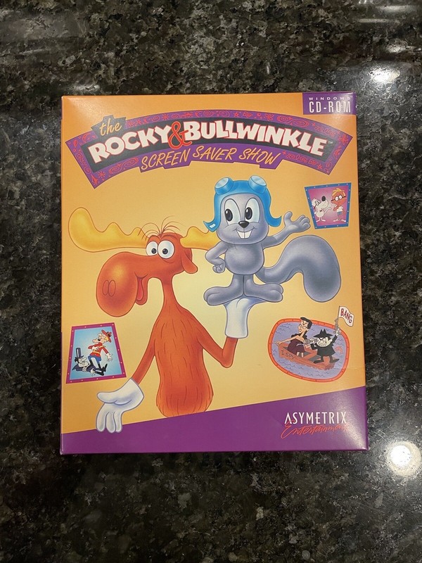 Rocky & Bullwinkle Screen Saver Show PC Big Box