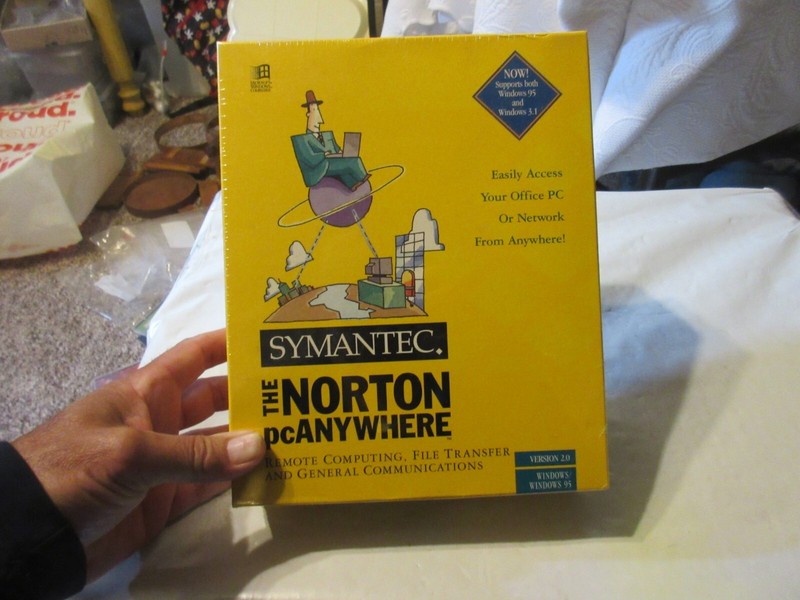 Symantec Norton PC Anywhere Version 2.0. Vintage 95 And Windows 3.1