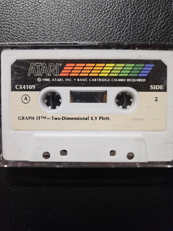 GRAPH IT – Two-Dimensional X,Y Plots Cassette by Atari for Atari 400