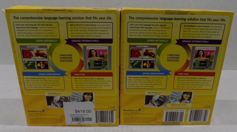 Rosetta Stone-Italian-Level 1-3 (3 Still Sealed) 1 &2 Open Level 3-In Orig Boxes gallery
