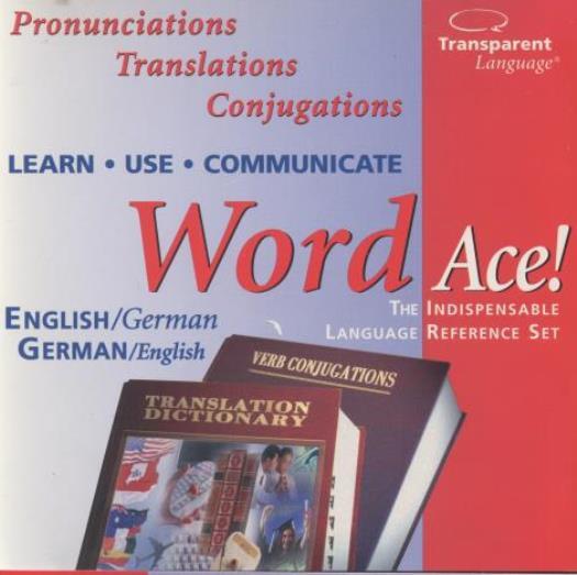 Wordace: Translation Dictionary & Verb Conjugations: German / English PC MAC CD
