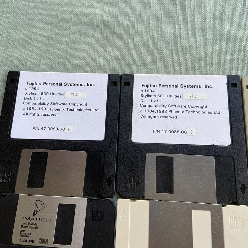 Vintage Software Lot Fujitsu Personal System Stylistic 500 Utilities Boot Test D gallery