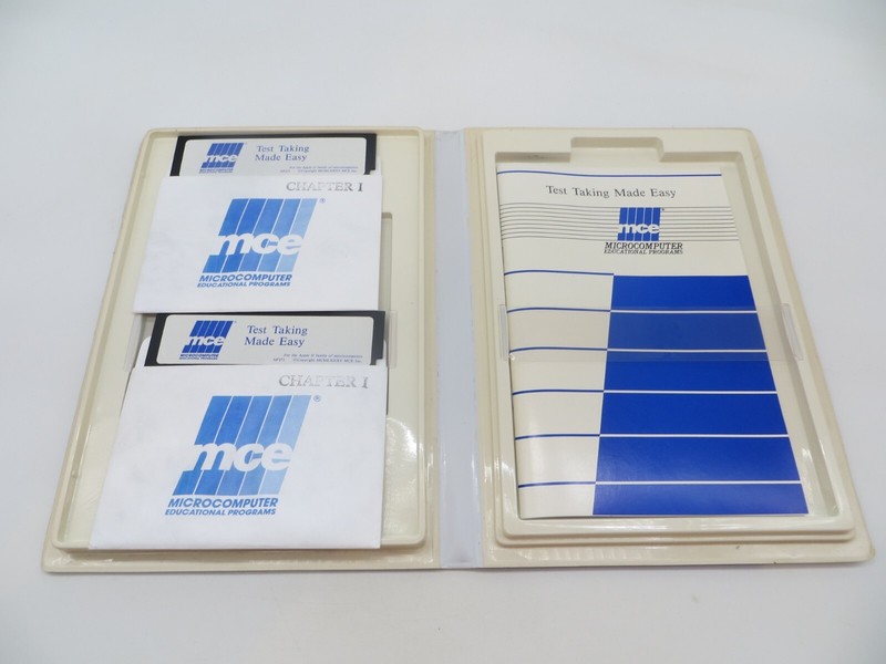 Apple II Test Taking Made Easy 5.25″ Floppy Disk 1985 computer software vtg