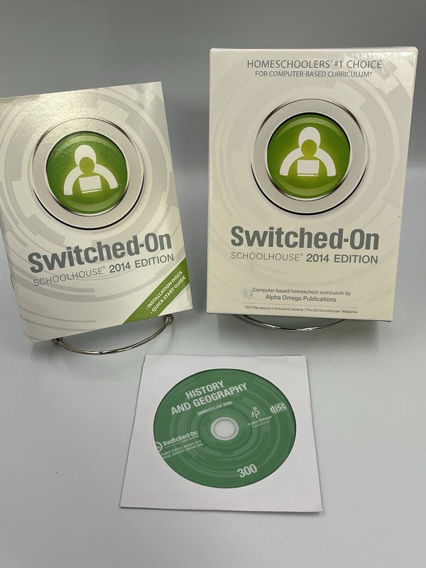 Switched on Schoolhouse 3rd grade History CD Rom SOS 2014 W/ Installation Disc