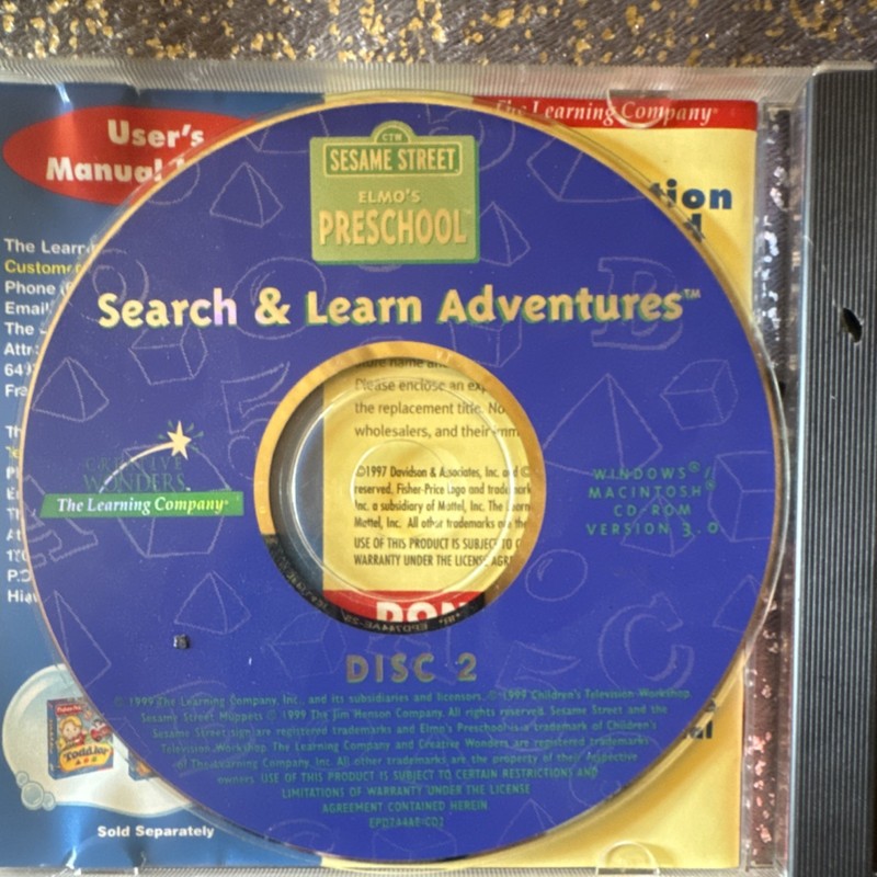 Fisher-Price Toddler Early Learning CD-ROM Sesame Street Elmo Preschool gallery