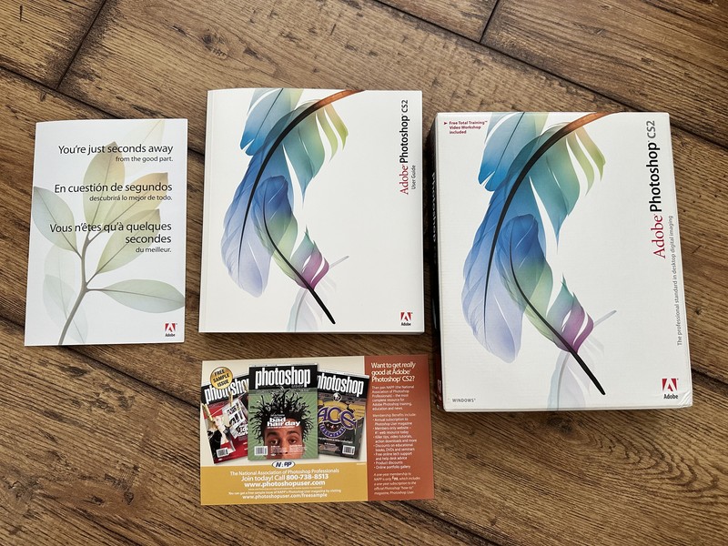 Adobe Photoshop CS2 User Guide with original box+paperwork (NO install CDs)