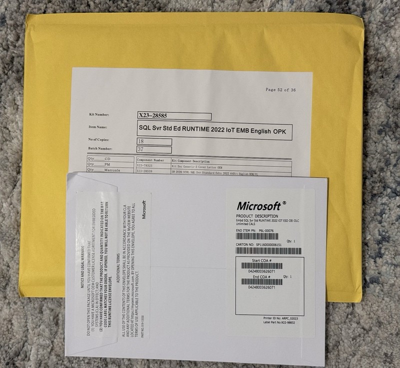 Microsoft SQL Server Standard 24 Core Unlimited User CALs with COA Key gallery