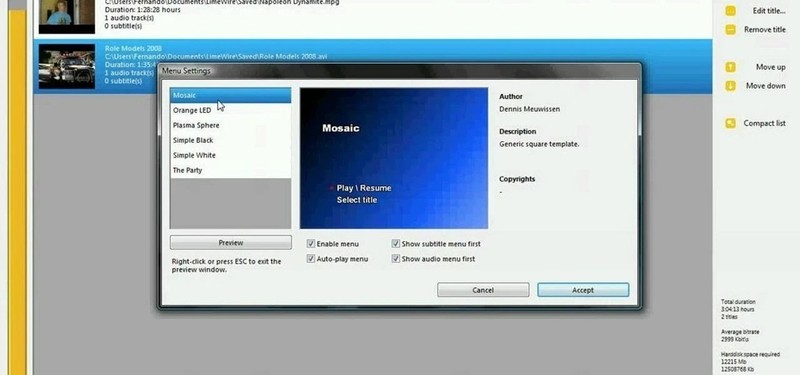 DVD Flick Convert Any Video to DVD - AVI, DIVX, FLV, MOV, WMV for Windows gallery