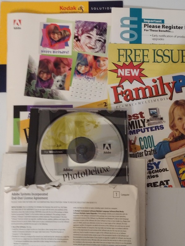Adobe Photo Deluxe 2.0 For Windows CD-ROM . Vintage. gallery