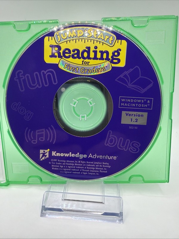 Jump Start Reading for First Graders CD-Rom Version 1.2.2Windows Mac – Disc Only