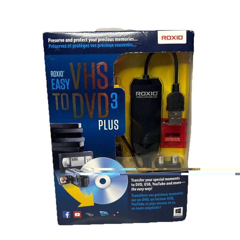 *NEW, Sealed* Roxio Easy VHS to DVD 3 Plus – Convert Videotapes To DVD/PC Video