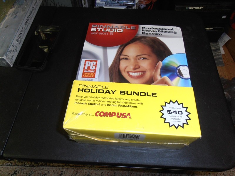 Pinnacle Studio 8/ Pinacle Instant Photo Album (PC, 2003) Factory Sealed, Bundle