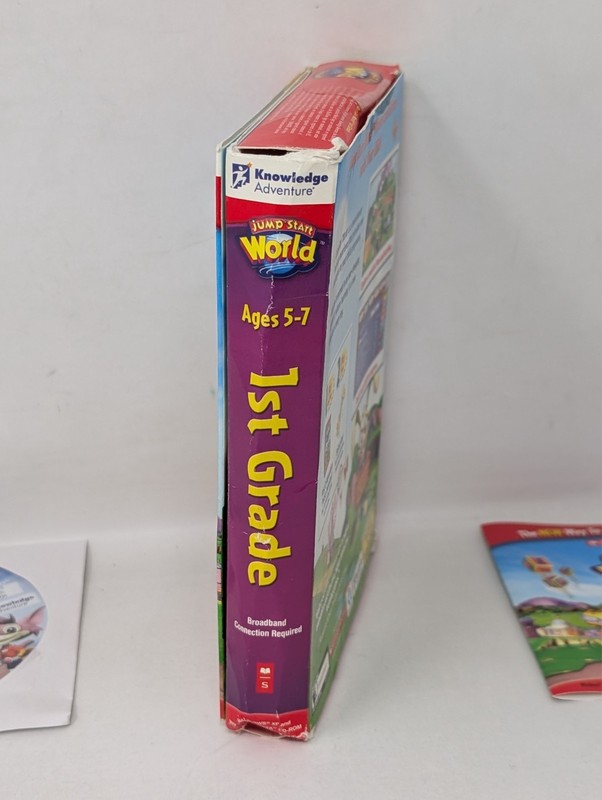 Jump Start World 1st Grade CIB Box PC CD-ROM Game Scholastic Windows XP Vista gallery
