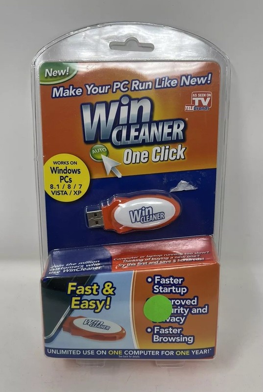 Win Cleaner One Click USB PC Computer Clean Repair Protect Windows New