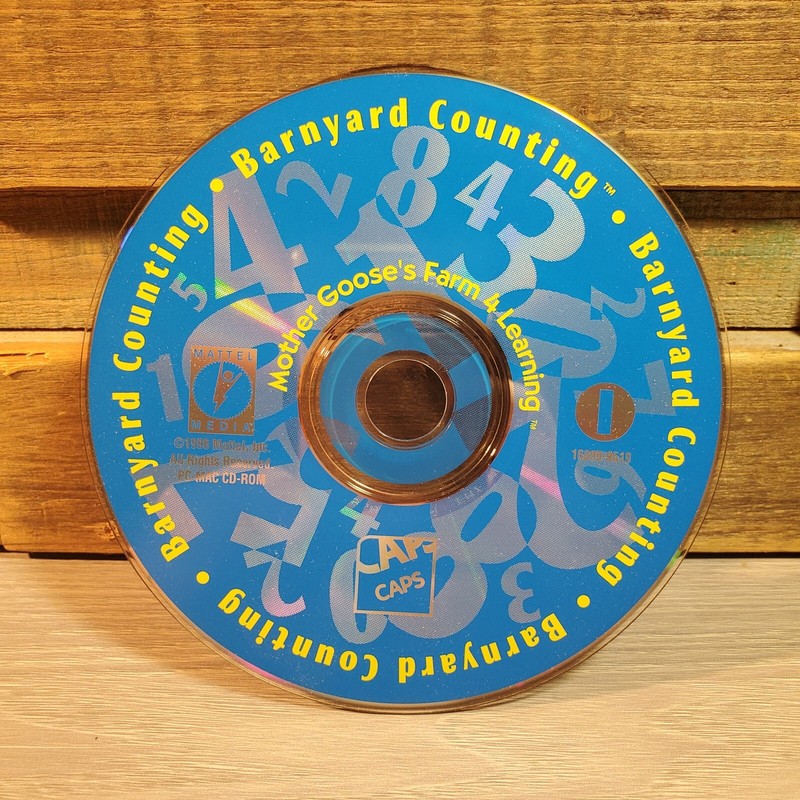 Vtg Mother Gooses Farm 4 Learning CD-ROM Barnyard Counting Homeschool 1996