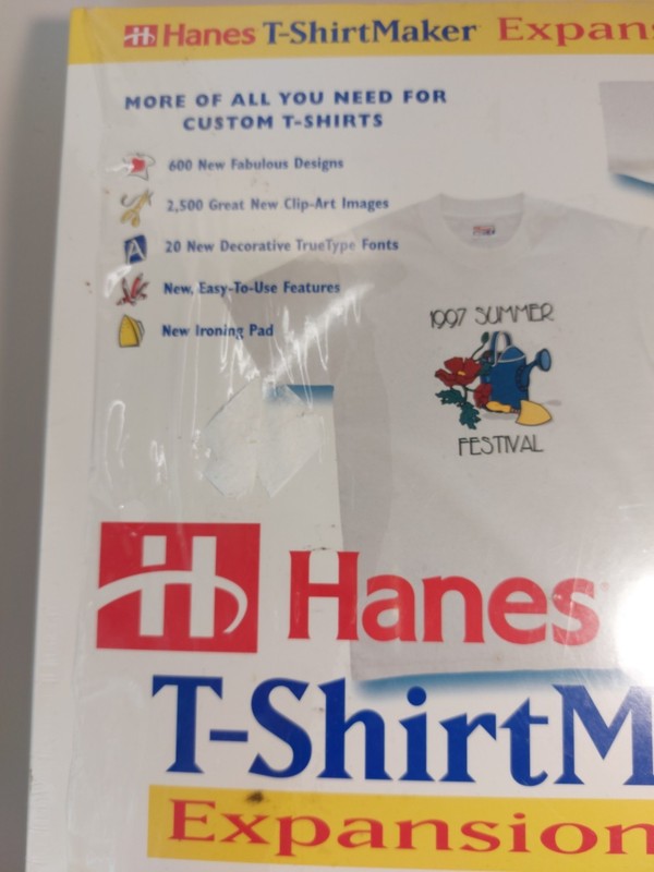 Hanes T-Shirt Maker w/ Expansion Pack PC CD create custom shirts creativity tool gallery