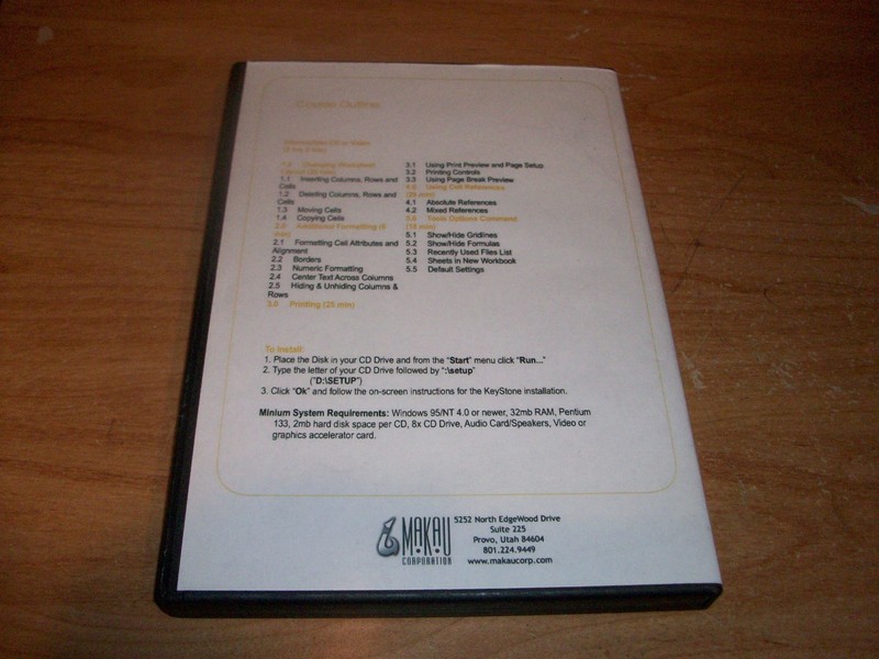 KeyStone Learning System Access & Excel 2000 Training Solutions CD ROM gallery