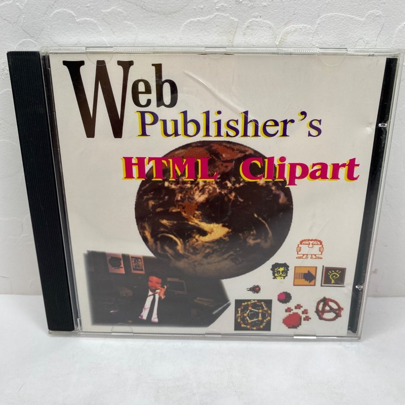 Vintage 1997 Web Publisher’s HTML Clipart Vol 2 Page Designer CD Windows 95