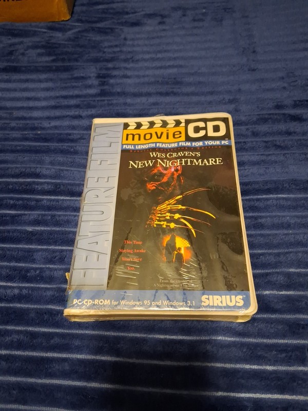 New Nightmare Elm Street Sirius Movie CD Wes Craven’s For Windows 95 And 3.1