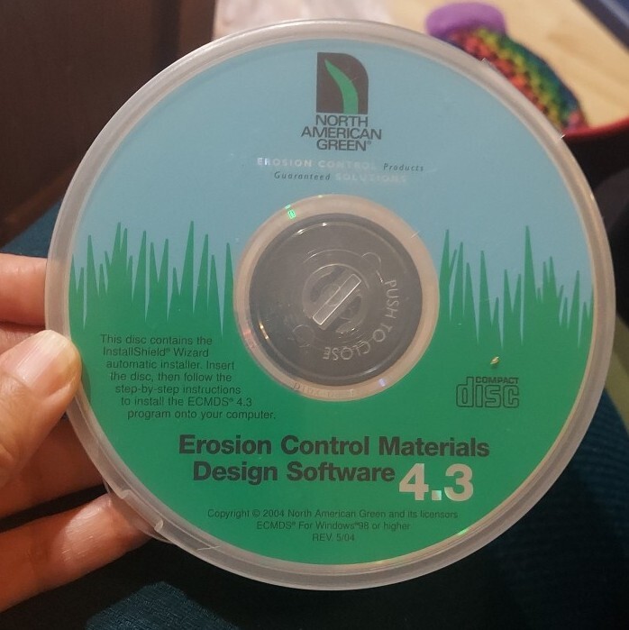 2004 North American Green Erosion Control Materials Design Software 4.3 CD Rom