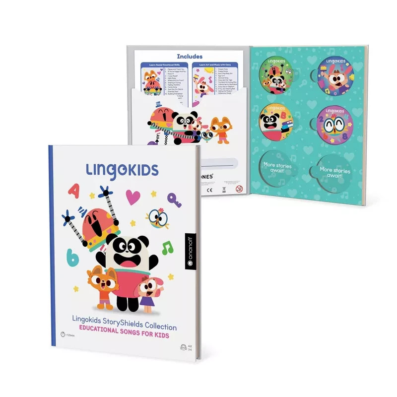 StoryPhones with 4 Educational Screen Free Audio Disks Ages 3-12 Reading Lessons