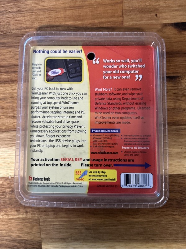 Win Cleaner One-Click PC Cleaner New In Package Speed Boost USB, As Seen on TV. gallery