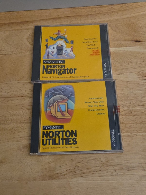 Symantec Norton Utilities + Norton Navigator(sealed) CD-ROM Bundle (Vintage PC)