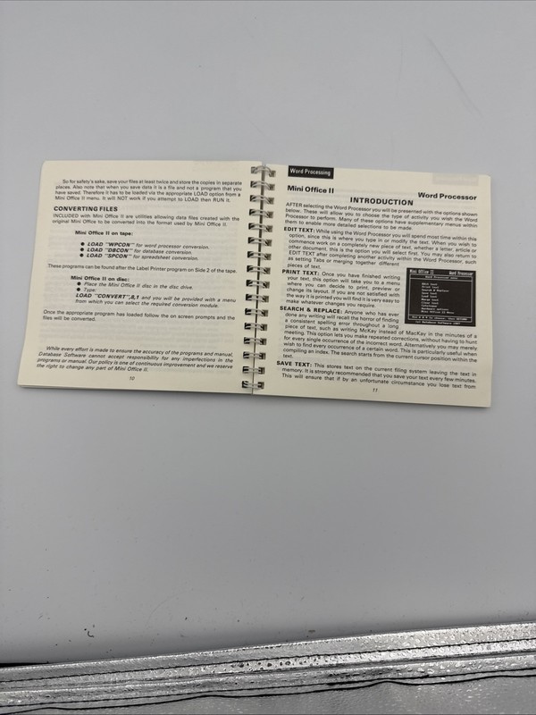 Commodore 64/128 Mini Office II (Database Software) Manual Only gallery
