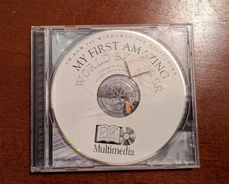 My First Amazing World Explorer DK Multimedia 1996 NOS PC & MAC