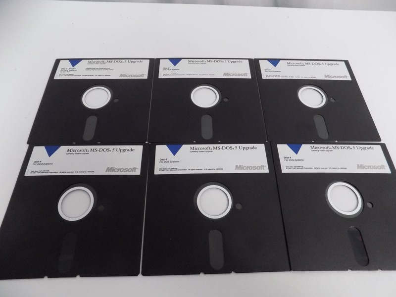 Microsoft MS-DOS Operating System Version 5 UPGRADE 5.25" Floppy Disk Install gallery