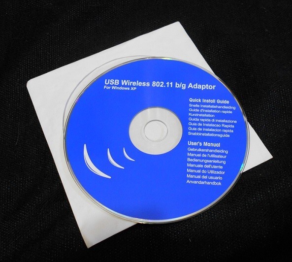 USB Wireless 802.11 b/gAdaptor for Windows XP, Computer CD Software