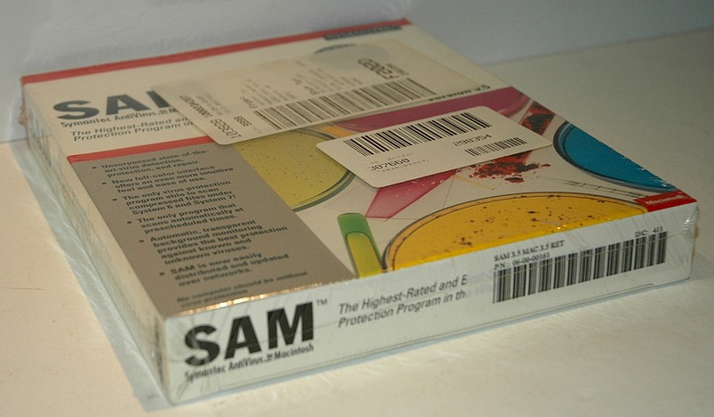 VINTAGE APPLE MACINTOSH SOFTWARE BLOWOUT: Symantec SAM Anti-Virus Software V3.5 gallery