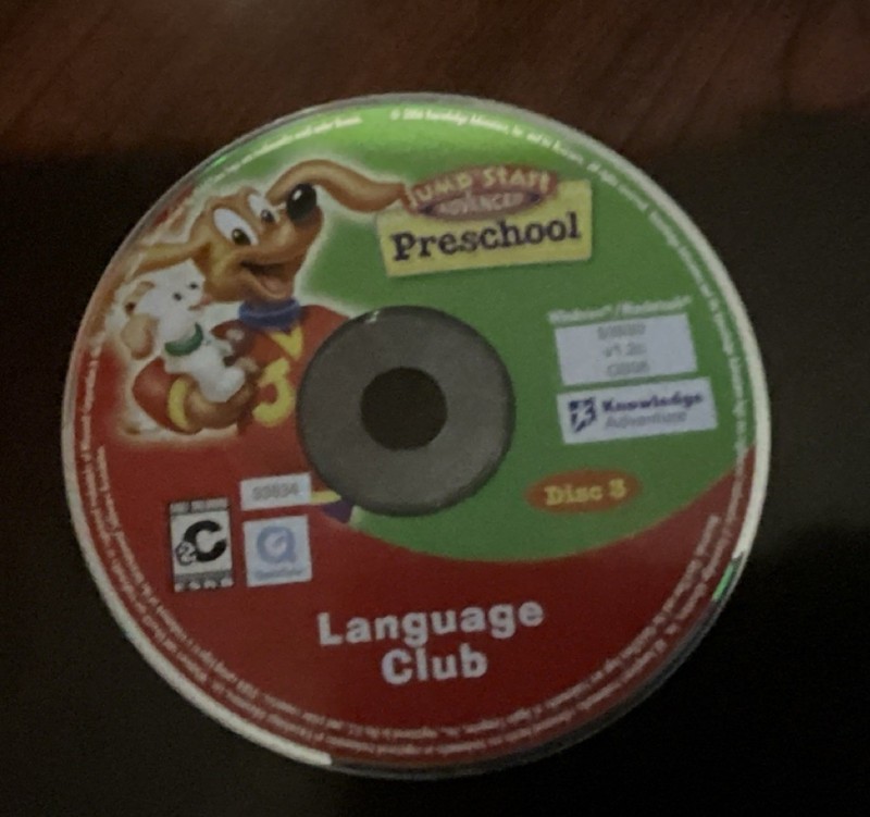 Jump Start Advanced Preschool language club disc #3 for Windows