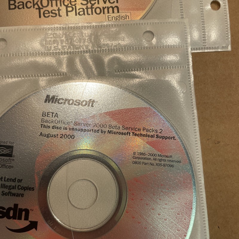 12 CD MSD Microsoft BackOffice Server Test Platform Server 2000 Small Business gallery