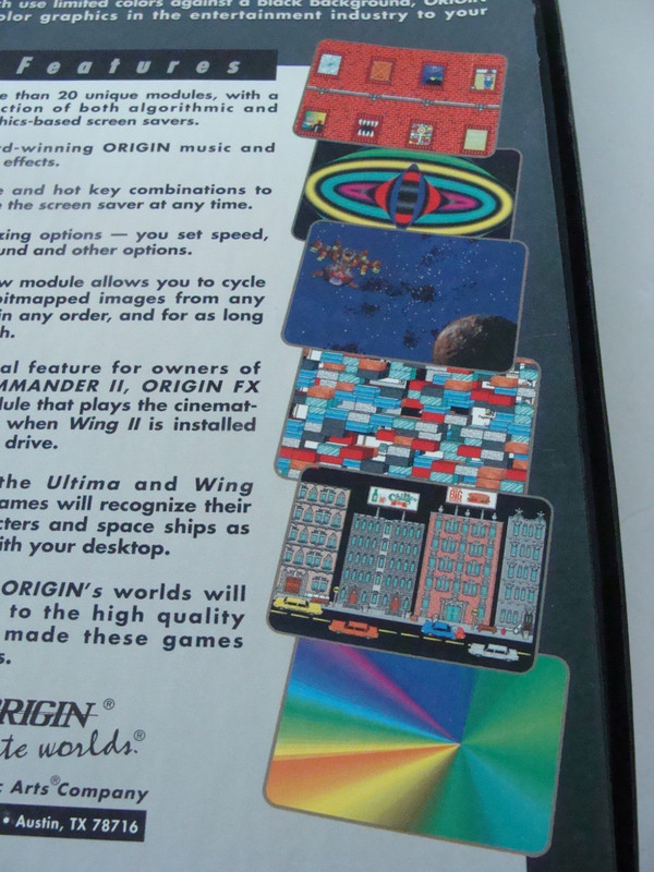 VTG Origin Fx Screen Saver w 3 MS-DOS 3.5” Discs Orig Box w Manual - UNTESTED gallery