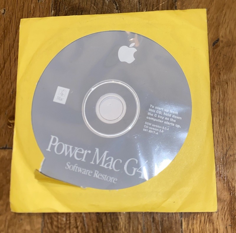 Apple Power Mac G4 Software Restore CD Disk Version 9.0.4 CD Ver 2.3 691-2817-A