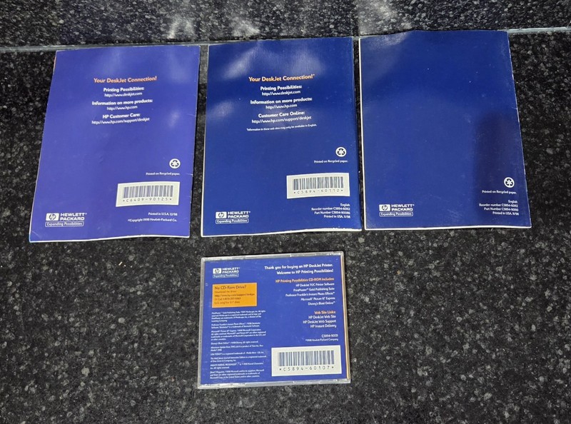 HP Deskjet 712C Printer Drivers CD-Rom Sotware Hewlett Packard V 10.3 gallery