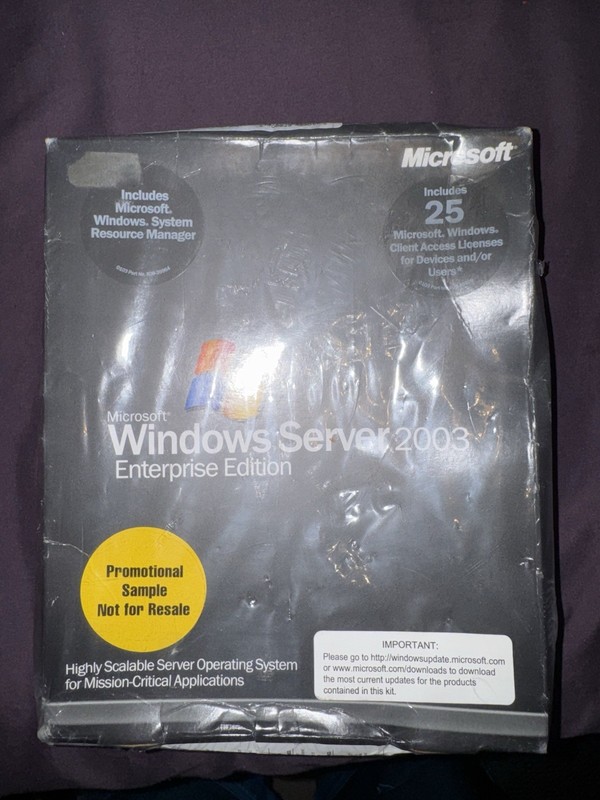 Microsoft®Windows Server 2003 Enterprise Edition • NEW • Sealed