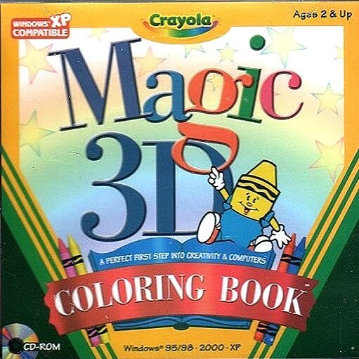 Crayola Magic 3D Coloring Book (Ages 2+) (PC-CD, 2003) Windows -NEW CD in SLEEVE gallery