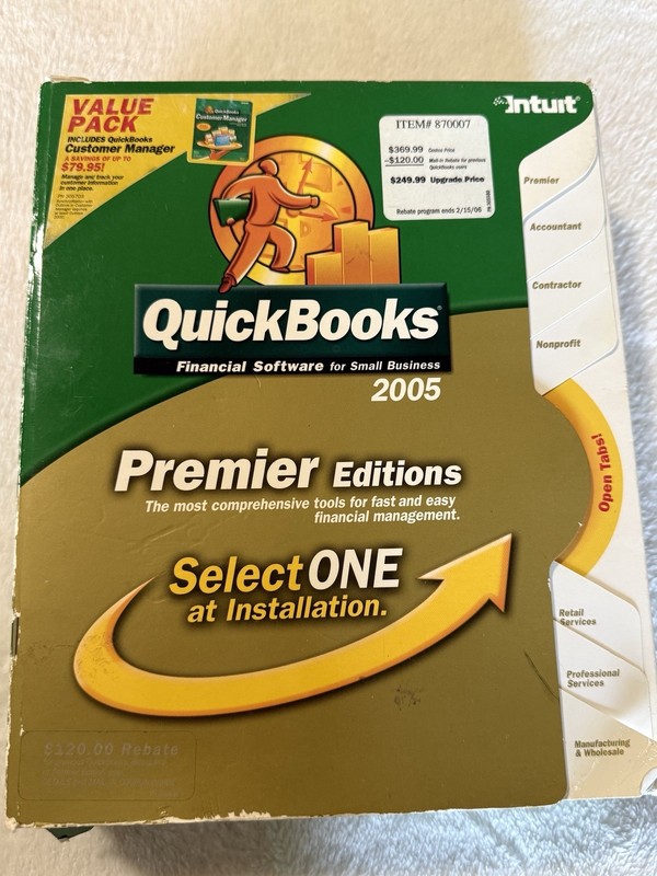 Intuit QuickBooks 2005 Premier Editions for Small Business Industry