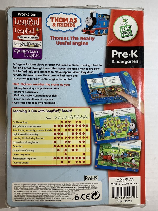 Leap Frog-Thomas and friends pre-kindergarten reading￼ Book And Cartridge W/case gallery