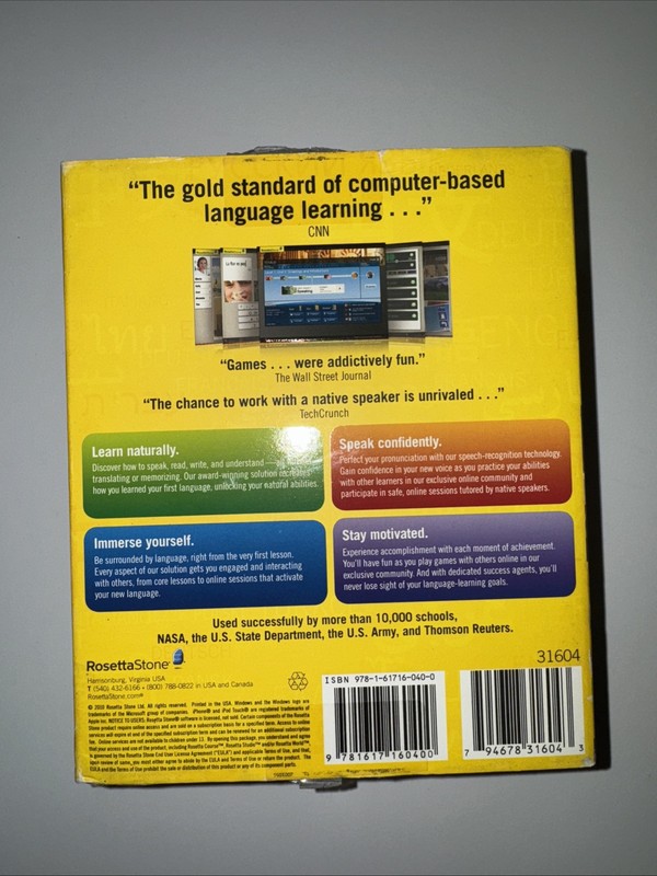 Rosetta Stone Italiano Version 4 Level 1-4 Set - With Activation Code & Headset gallery