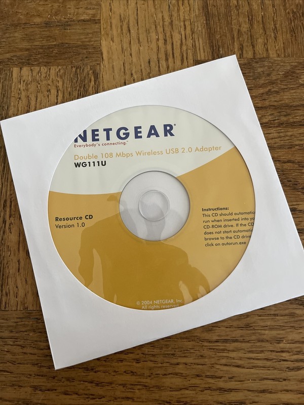 Netgear Double 108 Mbsp Wireless USB AdapterPC Software