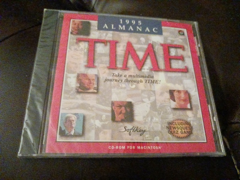 1995 SoftKey Time Magazine Multimedia Almanac CD-Rom,APPLE McIntosh Sealed NEW