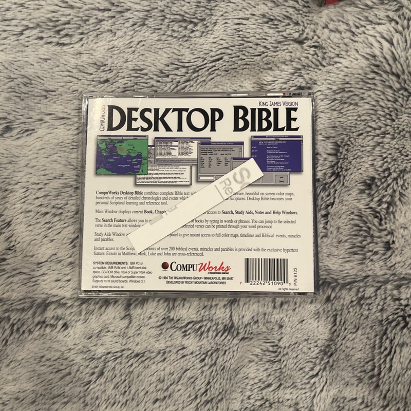 Compuworks Desktop Bible King James Version CD ROM gallery