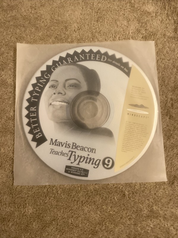 Mavis Beacon Teaches Typing 5 CD-ROM Windows 95/3.1