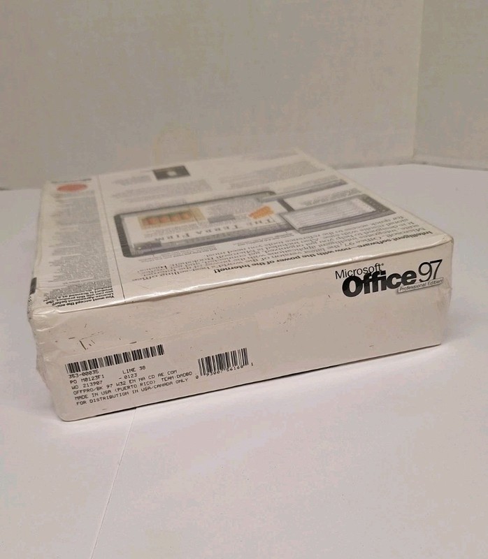 Microsoft Office 97 Professional Edition Full Version CD Sealed C4 gallery